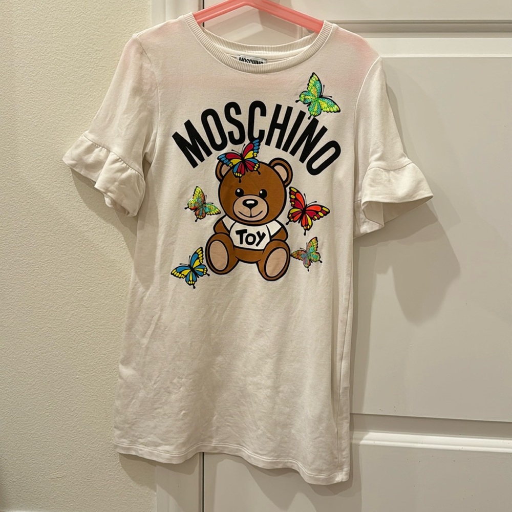 Moschino Girls White Dress 6T